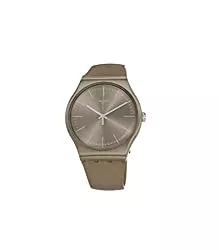 Swatch Uhren Swatch Damen Analog Quarz Uhr mit Silikon Armband SUOM111