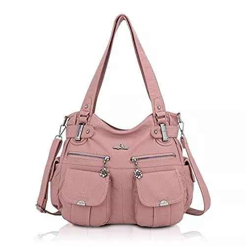 Angel Kiss Taschen & Rucksäcke Angel Kiss Tasche Damen Handtasche weiches Leder Taschen Schultertasche Henkeltaschen Umhängetaschen Tragetasche Tote Shopper Groß Hobo Tasche Viele Fächer tolle tasche für Frauen