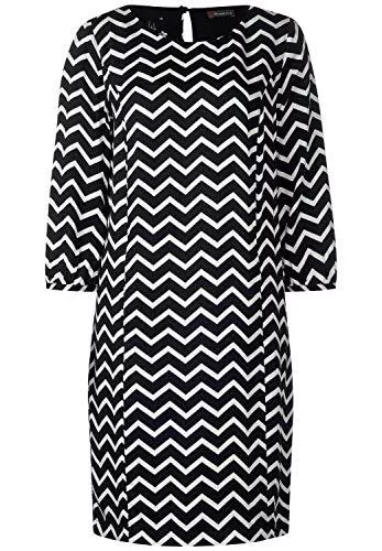 Street One Freizeit Street One Damen Kleid mit Zick Zack Muster