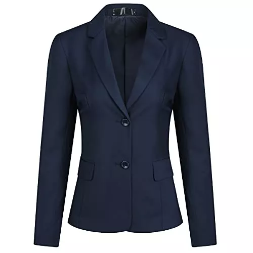 YYNUDA Blazer YYNUDA Damen Blazer Zwei Tasten Elegante Feste Farbe lässig Büro Anzug