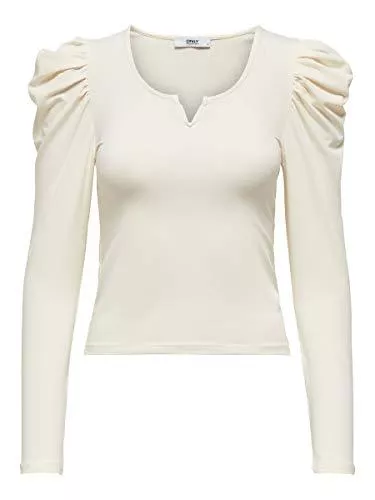 ONLY Langarmblusen ONLY Female Oberteil mit Langen Ärmeln Puffärmel