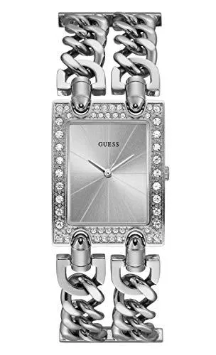 GUESS Uhren Guess Damen Analog Uhr Heavy Metal mit Edelstahl Armband