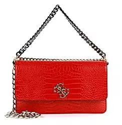 GUESS Taschen & Rucksäcke Guess Luna Large Convertible Xbody Flap Red