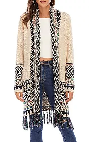 CGYY Strickjacken CGYY Strickjacke Lang Grobstrick Strick Cardigan Pullover Casual Open Front Knitwear Offene Damen Strickjacke Tops