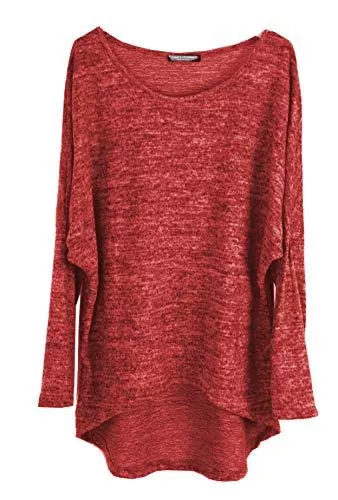 Emma &amp; Giovanni Langarmshirts Emma &amp; Giovanni - Pullover/T-Shirt Oversize (Made In Italy) - Damen