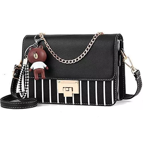 zhongningyifeng Taschen & Rucksäcke zhongningyifeng Umhängetasche für Damen Leder Kleine Geldbörsen Handtaschen Mode mit Kettenriemen