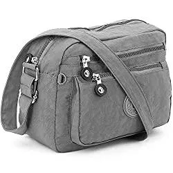 ekavale Taschen & Rucksäcke ekavale - Kleine Schultertasche aus Wasserabweisendes Nylon – Handtasche für Damen &amp; Mädchen - Crossbody Bag - Leichte Umhängetasche