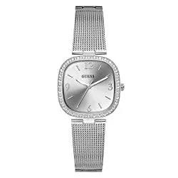 GUESS Uhren GUESS Women's Quartz Watch with Stainless Steel Strap, Silver, 15 (Model: GW0354L1)