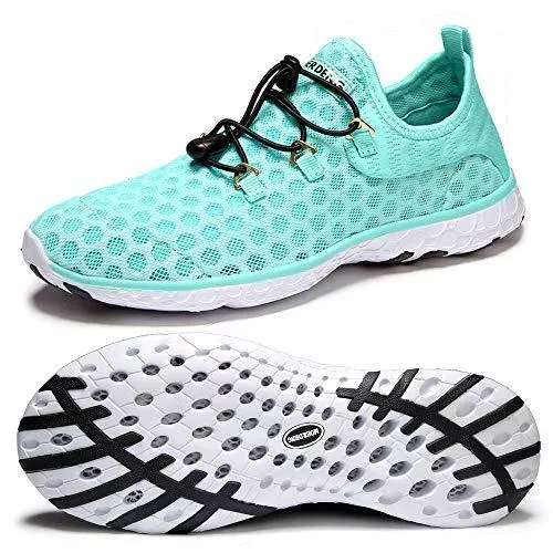 MOERDENG Sneaker & Sportschuhe MOERDENG Damen Schnell Trocknende Wasserschuhe Leichte Aquaschuhe für Sport Outdoor Strand Pool Übung