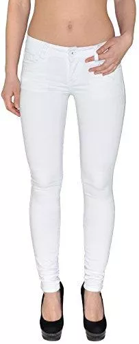 ESRA Jeans ESRA Damen Stretch Hose Skinny Stoffhose Low-Waist Hüfthose Tiefbund bis Übergröße J245