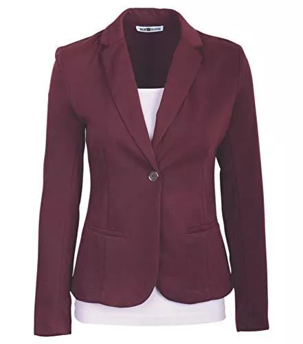 Auliné Collection Blazer Auliné Collection Damen-Blazer, mit einem Knopfverschluss, lange Ärmel, Strick-Blazer