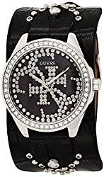 GUESS Uhren GUESS Heartbreaker Damen-Armbanduhr 36mm Armband Leder Schwarz Quarz W1140L1