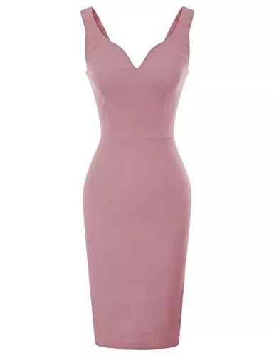 GRACE KARIN Cocktail GRACE KARIN Bleistiftkleid Rockabilly Vintage Kleid Damen Business Kleider CL987