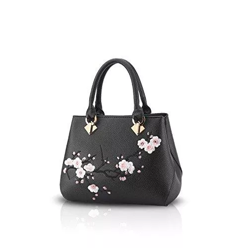 NICOLE &amp; DORIS Taschen & Rucksäcke NICOLE&amp;DORIS Elegant Freizeit Schön Damen Handtaschen Umhängetasche Damenhandtaschen Henkeltaschen Schultertaschen Wasserdicht Dauerhaft PU Schwarz