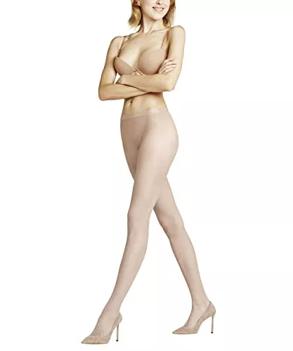 FALKE Socken & Strümpfe FALKE Strumpfhose Net 15 Denier Damen schwarz hautfarbe viele weitere Farben verstärkte Feinstrumpfhose mit Muster transparent reißfest dünn und mit Netz 1 Stück