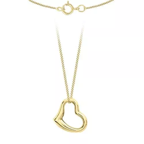 Carissima Gold Schmuck Carissima Gold Damen 12mm x 10mm Herz Slider Anhänger 9k(375) Gelbgold