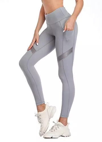 RAYPOSE Leggings RAYPOSE Damen Sports Leggings, Hohe Taille Blickdicht Elastische Slim Fit Lange Mit Bauchkontrolle Dehnbare Sportleggins Yogahosen Fitnesshose Laufhose Tights Mit Tasche