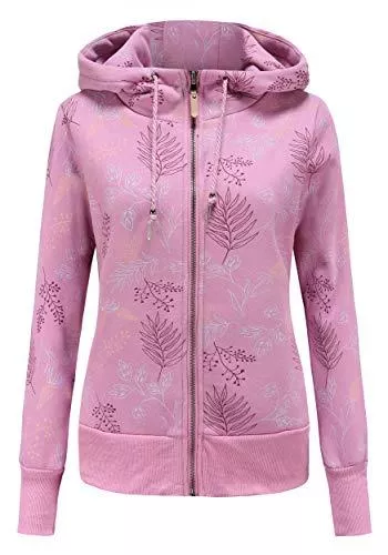 TrendiMax Kapuzenpullover TrendiMax Damen Sweatjacke Kapuzenpullover Zip Hoodie Jacke mit Kapuze Winter Sweatshirt Kapuzenjacke