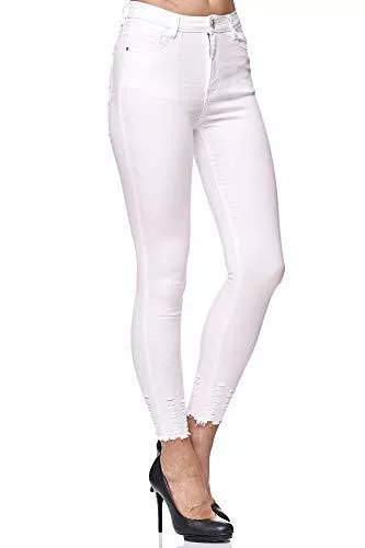 Elara Jeans Elara Damen Jeans Stretch High Waist Skinny Slim Chunkyrayan