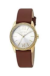 ESPRIT Uhren Esprit Damen Armbanduhr Clara 32 mm Zirkonia-Kristalle auf dem Gehäuse Armband Leather ES1L219L0025