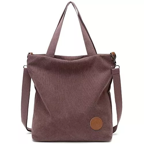 JANSBEN Taschen & Rucksäcke JANSBEN Damen Canvas Handtasche Schultertasche Casual Multifunktionale Umhängetaschen Groß für Arbeit Schule Shopper Lässige täglich