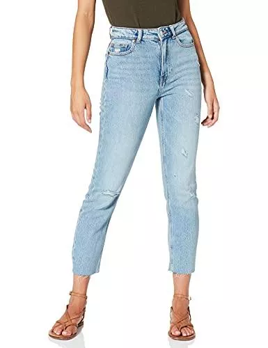 ONLY Jeans ONLY Female Straight Fit Jeans ONLEmily Life HW Cropped