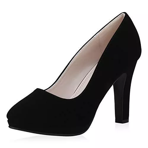 SCARPE VITA High Heels SCARPE VITA Damen Pumps Mary Janes mit Blockabsatz Plateau Vorne