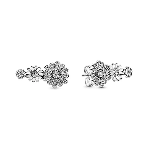 Pandora Schmuck Pandora Funkelnde Gänseblümchen Trio Ohrstecker, 298876C01, Silber, 1,6cm