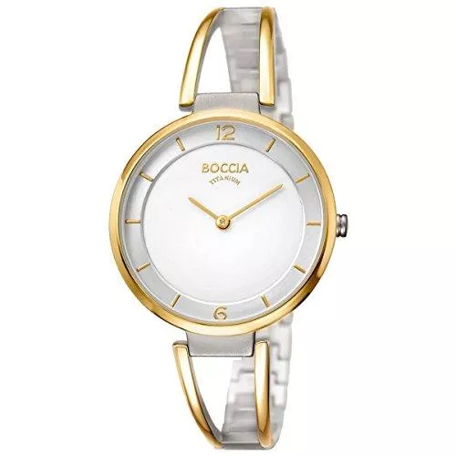 Boccia Uhren Boccia Damen Analog Quarz Uhr mit Titan Armband 3260-02