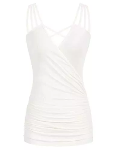 GRACE KARIN Tops GRACE KARIN Damen Sexy Top spagettiträger V-Ausschnitt Tops Fitness elastisch Tank Top CL0132S21