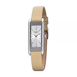 REGENT Uhren REGENT Damen-Armbanduhr Edelstahl mit Lederband BA-458