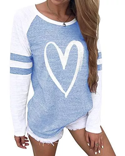 YOINS Langarmshirts YOINS Sweatshirt Damen Langarmshirt mit Streifen Rundhals Ausschnitt Casual Tshirt Oversize Hemd Jumper Bluse Tops