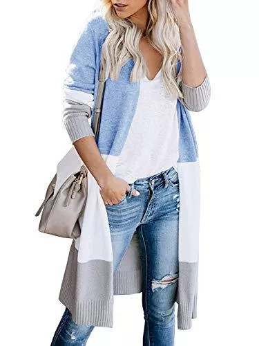 AVACOO Strickjacken AVACOO Damen Strickjacke Lang Strickmantel Cardigan Damen Herbst Winter Casual Pulli Sweater Jacke Outwear
