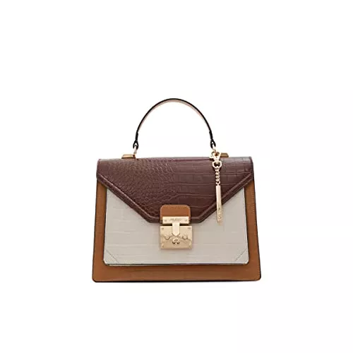 ALDO Taschen & Rucksäcke ALDO Damen Clairlea Handtasche mit Tragegriff, mittelbraun, Einheitsgröße