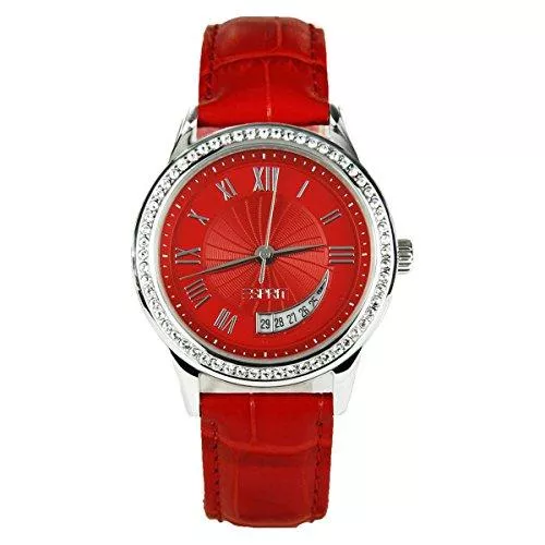 ESPRIT Uhren Esprit ES106002003 Susie Crescent Silver Red Damenuhr