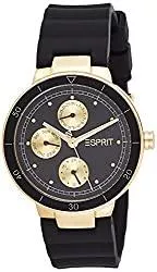 ESPRIT Uhren Esprit ES1L226P0075 Yumi Uhr Damenuhr vergoldet 5 bar Analog Datum schwarz