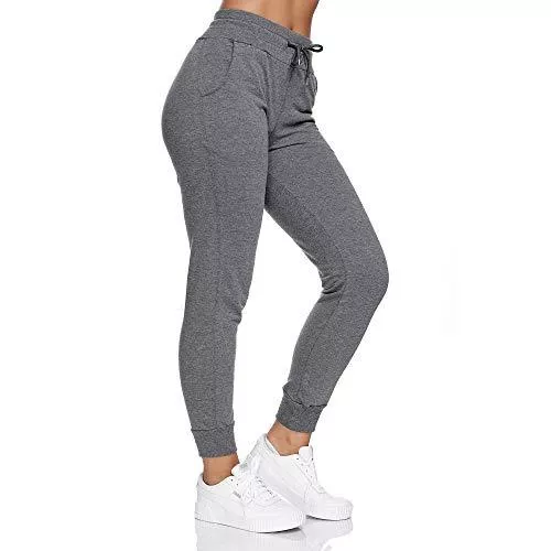Smith &amp; Solo Hosen Smith &amp; Solo Jogginghose Damen – Sporthose Frauen Baumwolle |Sweatpants Slim Fit Freizeithose Lang | Trainingshose Fitness High Waist – Jogger Laufhosen Modern