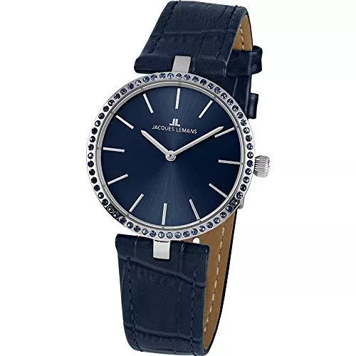 JACQUES LEMANS Uhren Jacques Lemans Damen-Uhren Analog Quarz One Size Blau 32016850
