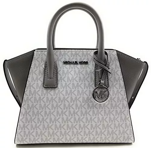 Michael Kors Taschen & Rucksäcke Michael Kors Avril Small Top Zip Satchel Handbag (Bright White)