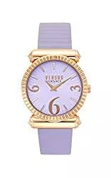 Versus Uhren Versus von Versace VSP1V0619 Republique Womens Watch Violet Dial Lederarmband