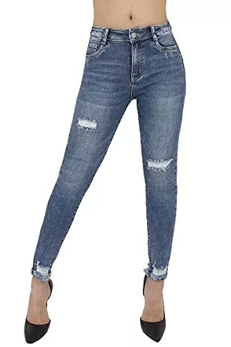 JOPHY &amp; CO. Jeans JOPHY &amp; CO. Denim-Jeans für Damen, aus elastischer Baumwolle mit fünf Taschen, Artikel &amp; verschiedene Stil.
