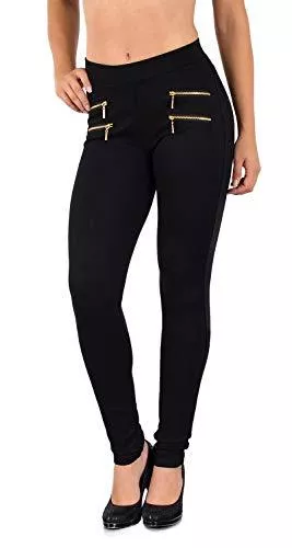 ESRA Jeans ESRA Damen High Waist Hose Stretch Skinny Damenhose High Waisted Hose bis Übergröße J189