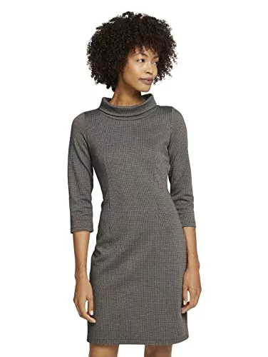 TOM TAILOR Freizeit TOM TAILOR Damen Gemustertes Kleid mit Rollkragen