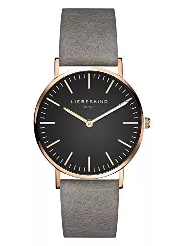 Liebeskind Berlin Uhren Liebeskind Berlin Damen Analog Quarz Armbanduhr mit Lederarmband