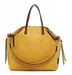 Tamaris Taschen & Rucksäcke Tamaris Shopper Gritt 31523 Damen Handtaschen Zweifarbig yellow/cognac 467 One Size