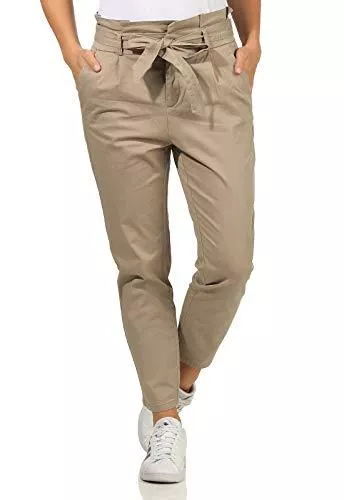 VERO MODA Hosen VERO MODA Damen Vmeva Hr Loose Paperbag Cot Pant Noos Ga Hose