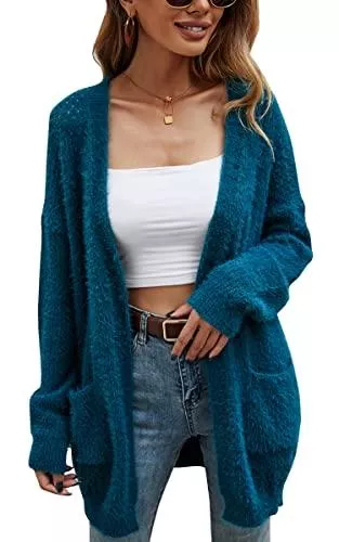 ASOMI Strickjacken ASOMI Strickmantel Strickjacke Damen Gestrickt Lose Cardigan Wintermantel Causal Cardigan Parkajacke Freizeitjacke Pulloverjacke