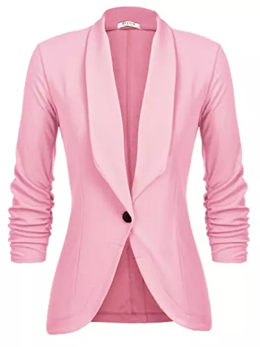 UNibelle Blazer UNibelle Damen Blazer Elegant Tailliert Business Anzug 3/4 Ärmel lang Stickjacke