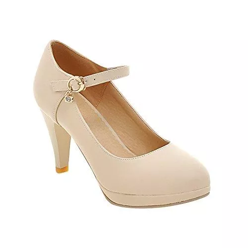 KISSYAYA High Heels KISSYAYA Damen Knöchelriemchen Plateau Pumps
