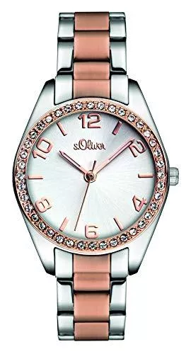 s.Oliver Uhren s.Oliver Time Damen Quarz Uhr mit Edelstahl Armband